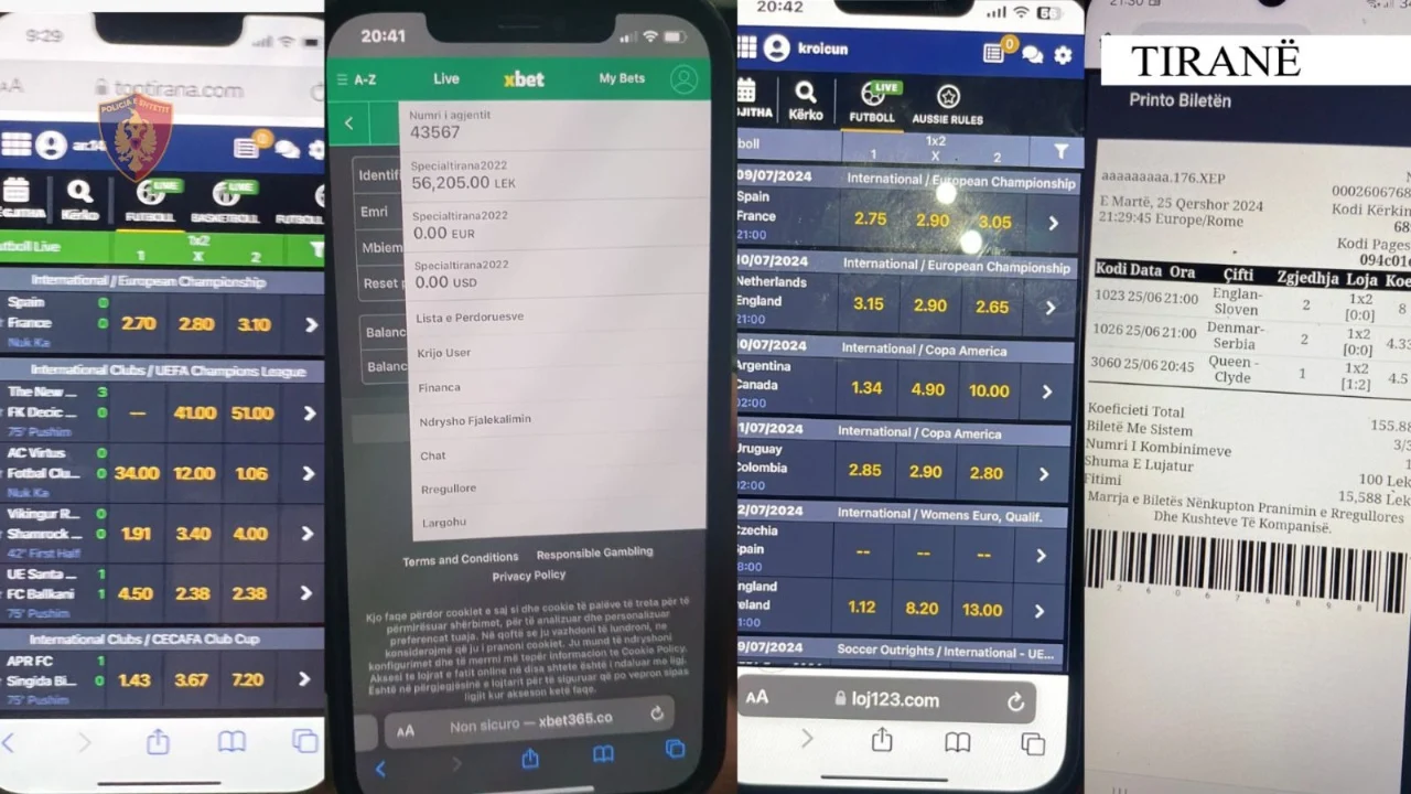 Luanin lojëra sportive në mënyrë të parregullt, vihen në pranga 11 persona