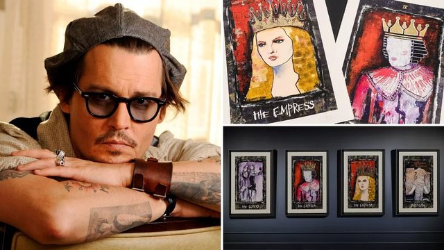 FOTOT/ Johnny Depp nxjerr në shitje pikturat e tij për mijëra dollarë