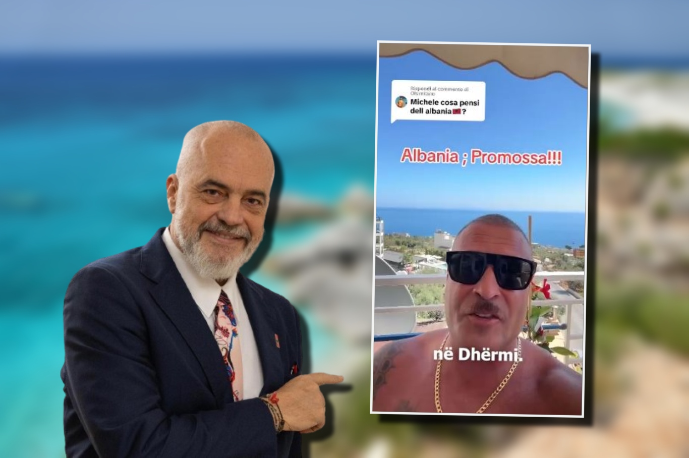 “Lëviz i sigurtë me një orë 30 mijë euro”- Rama ndan videon e turistit italian në Dhërmi: Në Shqipëri, më mirë se në Itali