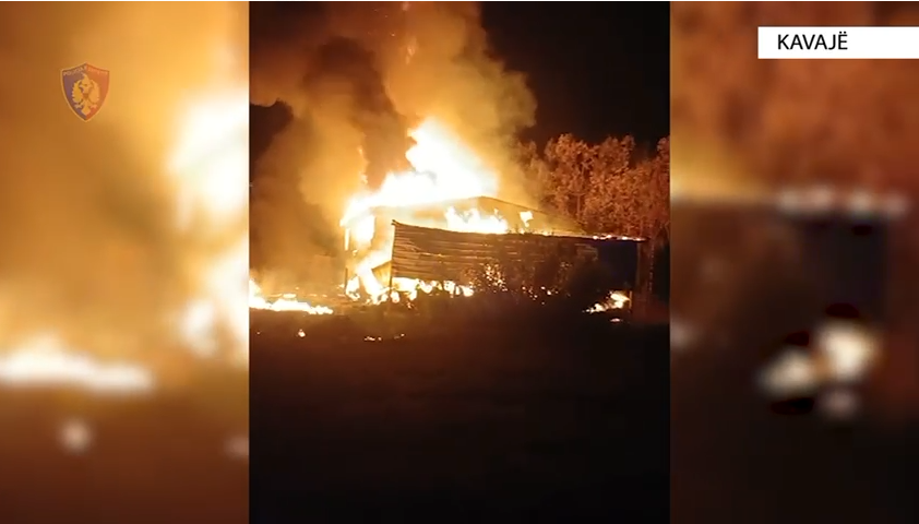 I vuri zjarrin stallës së bagëtive të kushëririt, arrestohet 25-vjeçari në Golem (VIDEO)