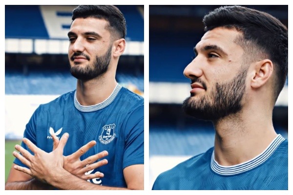 Broja prezantohet me shqiponjë te Evertoni