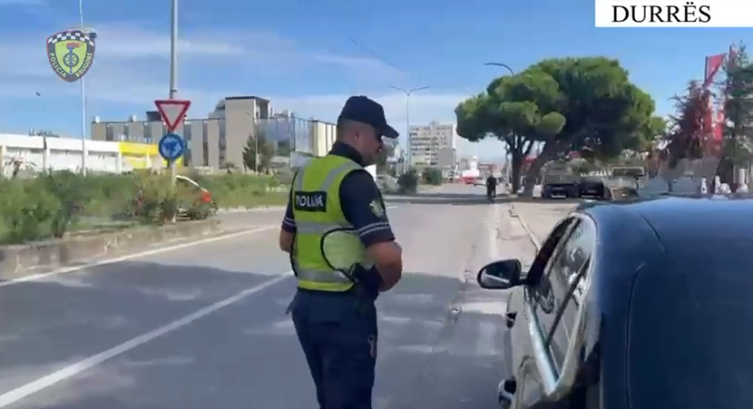 VIDEO/ Kujdes nga dronët dhe mjetet inteligjente poliskanë në Durrës, sa shoferë u gjobitën për një javë