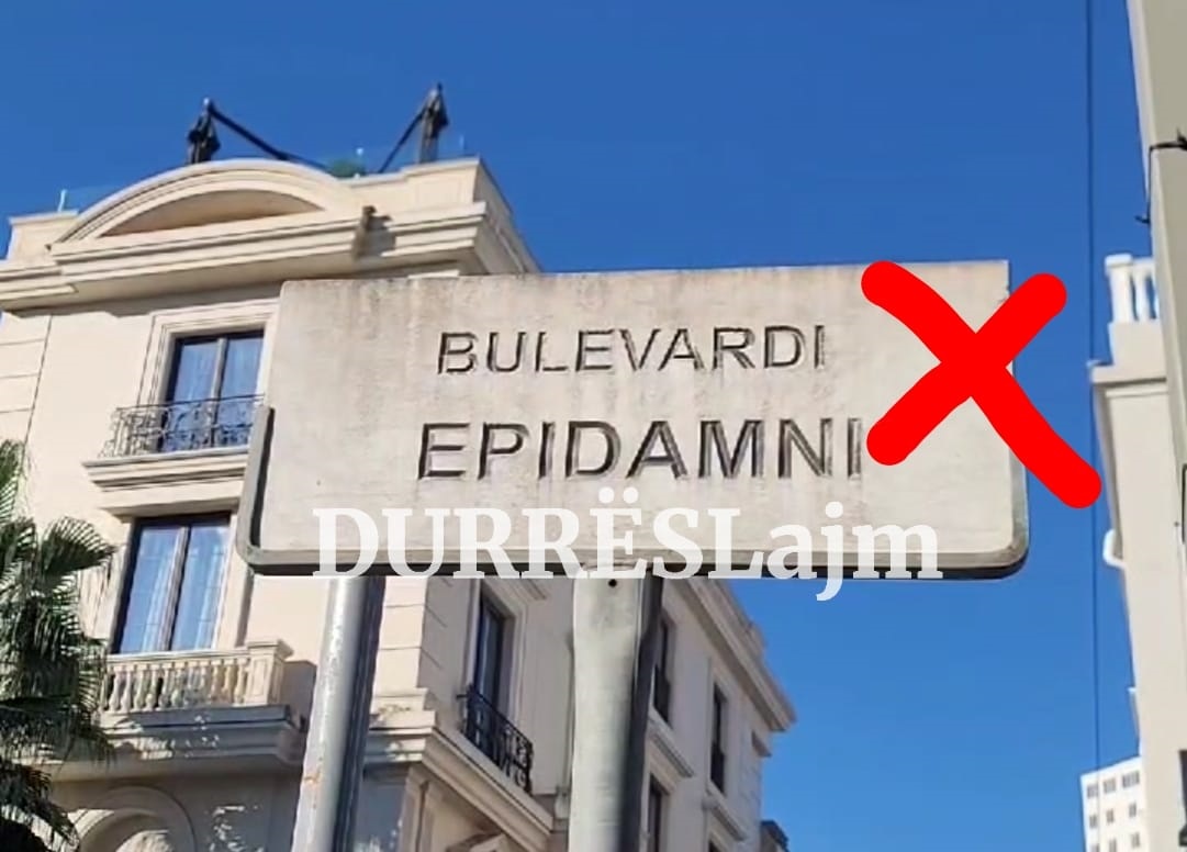 VIDEOLAJM/ Gabim emri i bulevardit kryesor të Durrësit!