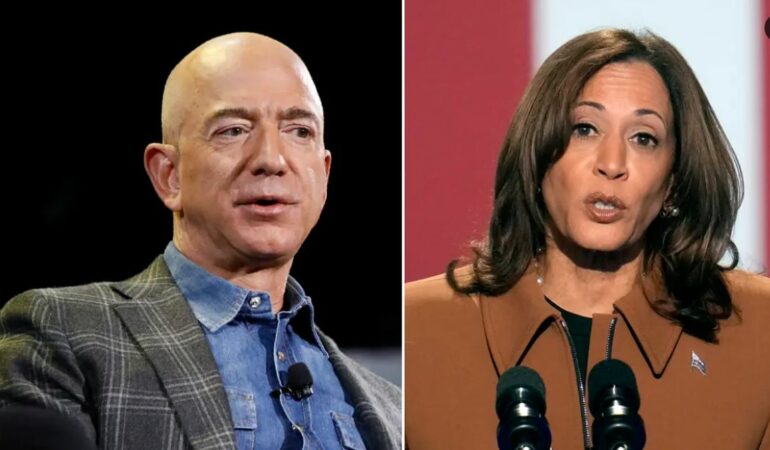 ‘Furtunë’ në ‘Washington Post’, Jeff Bezos ndërpret mbështetjen për Kamala Harris, reagojnë gazetarët