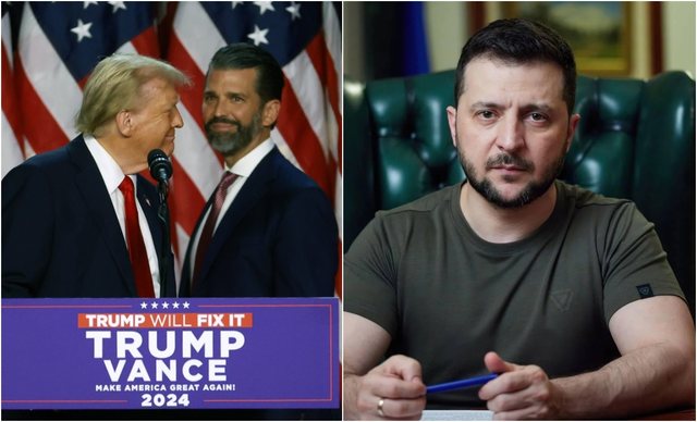 Djali i Donald Trump tallet me Zelensky-n në lidhje me ndihmat e Amerikës për Ukrainën, ja postimi që po bën xhiron e rrjetit