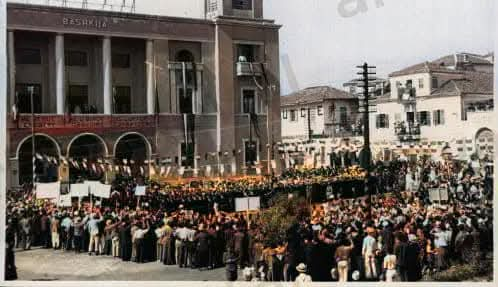 Si organizohej festa e flamurit në qytetin e Durrësit në vitin 1938