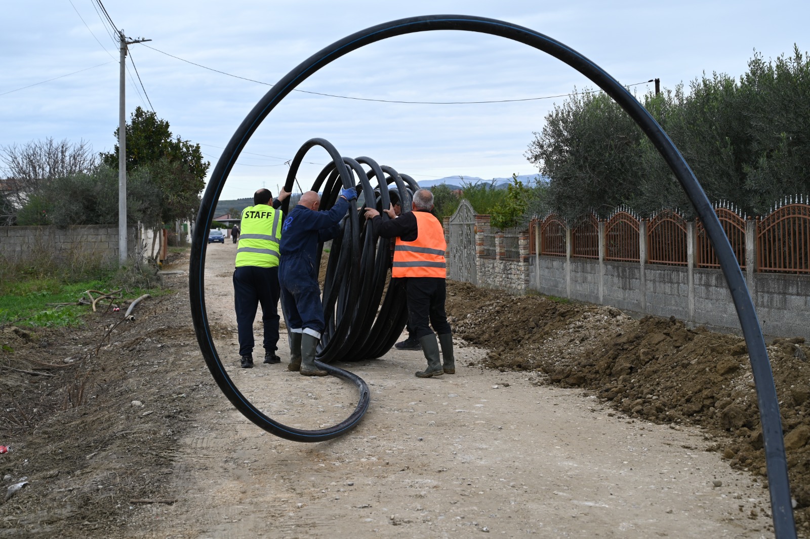 UK Rajoni Durrës, linjë të re furnizimi për fshatin Ardhishtë