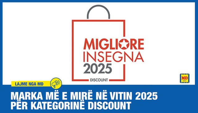 MD Italia shpallet marka më e mirë për vitin 2025 në kategorinë Discount