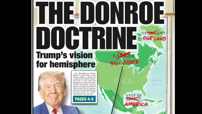 Trump nuk tërhiqet, poston foton e New York Post me hartën ku Kanadaja dhe Groenlanda janë pjesë e Amerikës