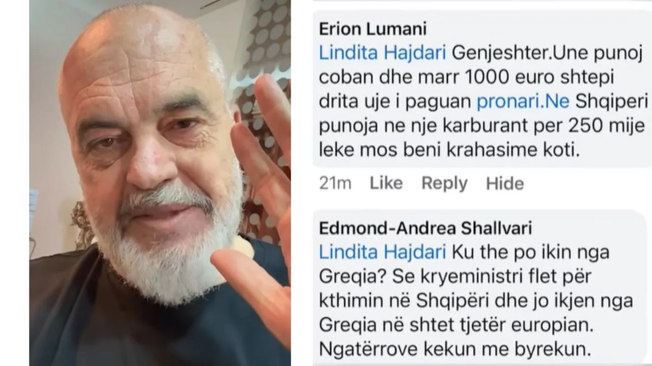 “Në Greqi fitoj 1000 euro si çoban, në Shqipëri merrja 250 mijë lekë”, Rama kundërshton qytetarin: S’ka më paga të tilla