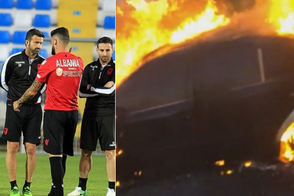 Ish-trajnerit të Kombëtares shqiptare, Panuçit, i djegin “Audi Q8” të parkuar brenda vilës