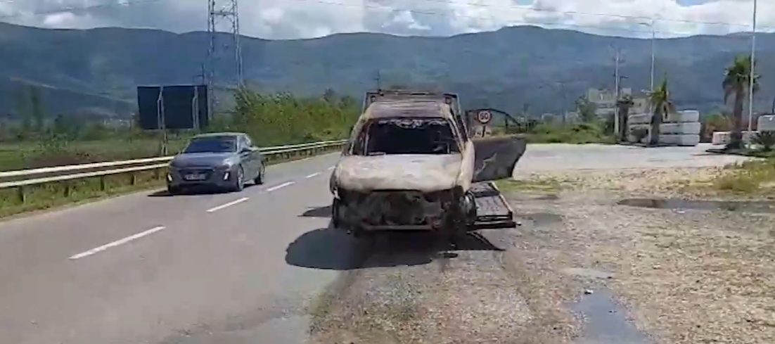 Gjendet një automjet i djegur në Lezhë, dyshohet se u përdor në vrasjen e Gjovalind Prendit