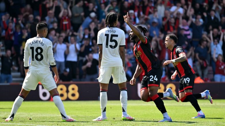 Pesë ndeshje pa fitore në kampionat, Man Utd ndalet me barazim nga Bournemouth