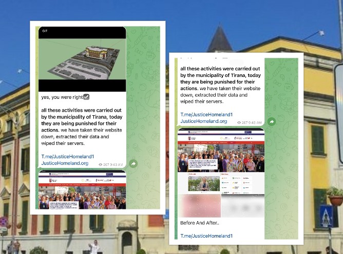 Hakerat sulmojnë webin e Bashkise së Tiranës, “Homeland Justic” publikon mesazhin