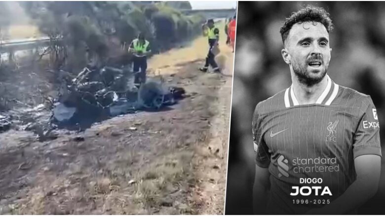 Po parakalonte një makinë dhe i shpërtheu goma e Lamborghini-t, dalin detaje të reja nga aksidenti tragjik ku humbi jetën Diogo Jota