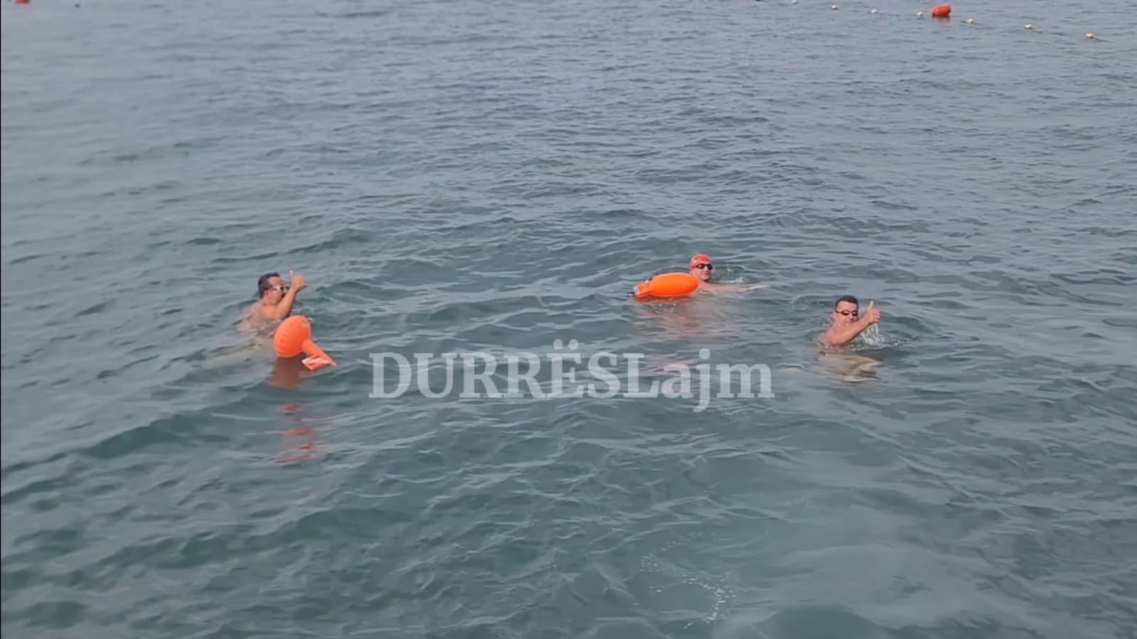 3 durrsakë të apasionuar pas notit nisin maratonën detare, do të përshkojnë 7.5 km (VIDEO)