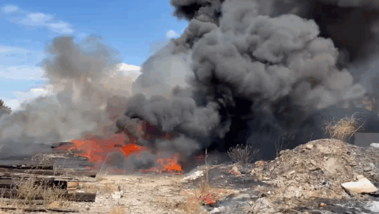 Përfshihet nga flakët hekurudha Fier- Vlorë, shtëllungat e tymit mbulojnë zonën