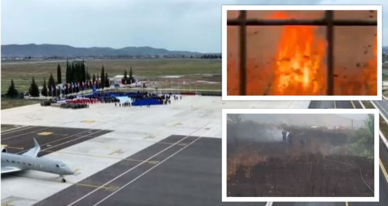 Era e fortë shkëput kabujt elektrikë, zjarr në zonën përreth Bazës Ajrore të NATO-s në Kuçovë