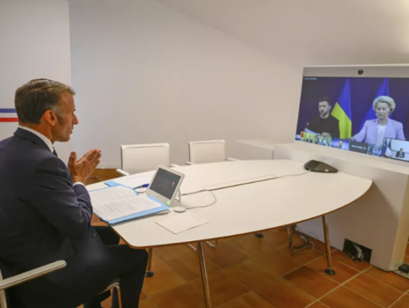 Përfundon videokonferenca e liderëve europianë me Zelenskin në Bruksel