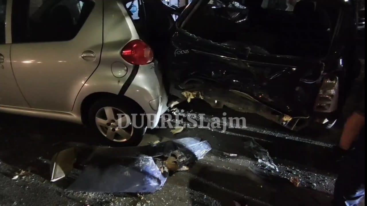 Video/ Aksident i shumëfishtë në Durrës, benzi humb kontrollin