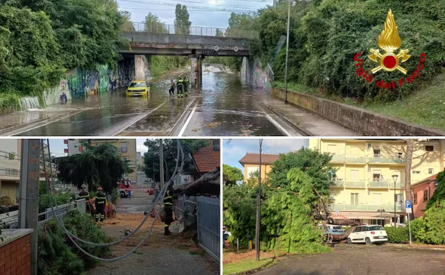 Erëra mbi 100 km/h dhe përmbytje në Italinë veriore, shpallet alarmi në disa zona (FOTO)