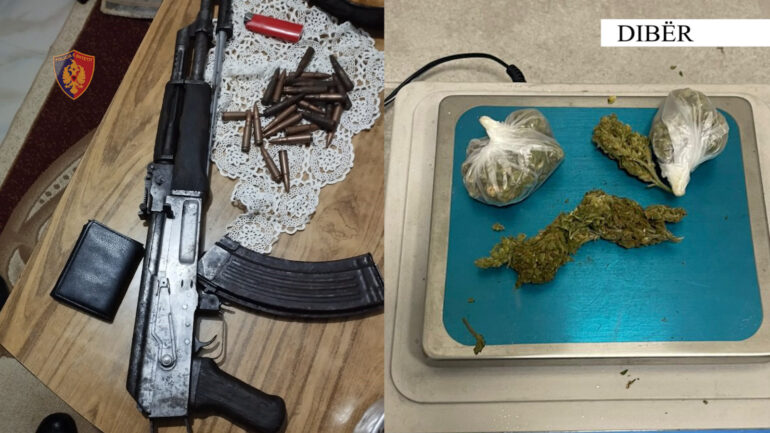 EMRAT/ Posedonin armë zjarri dhe lëndë narkotike, arrestohen dy persona 