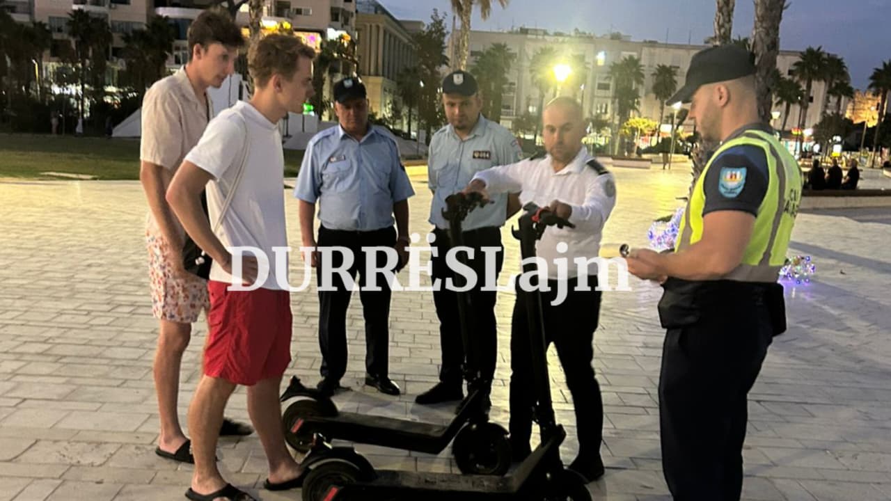 Durrës/ Pas ndalimit të tyre në shëtitoret e qytetit, vijnë ndëshkimet e para për përdoruesit e monopatinave (FOTO)