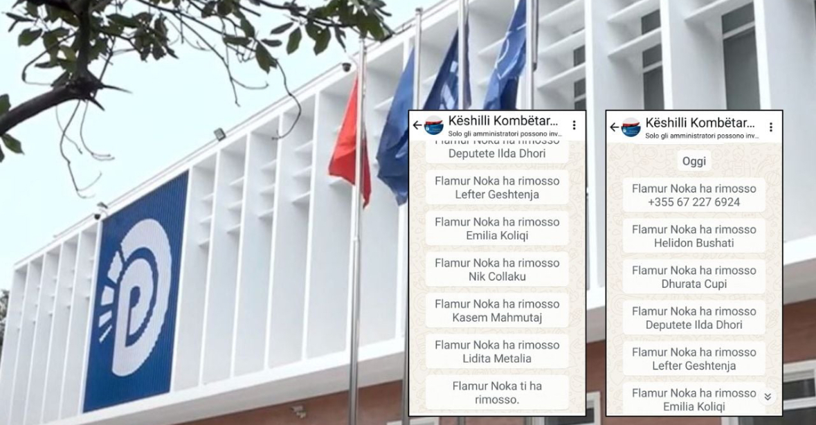 Flamur Noka spastron Këshillin Kombëtar të PD nga anëtarët që nuk u rizgjodhën deputetë, i heq nga grupi i WhatsApp