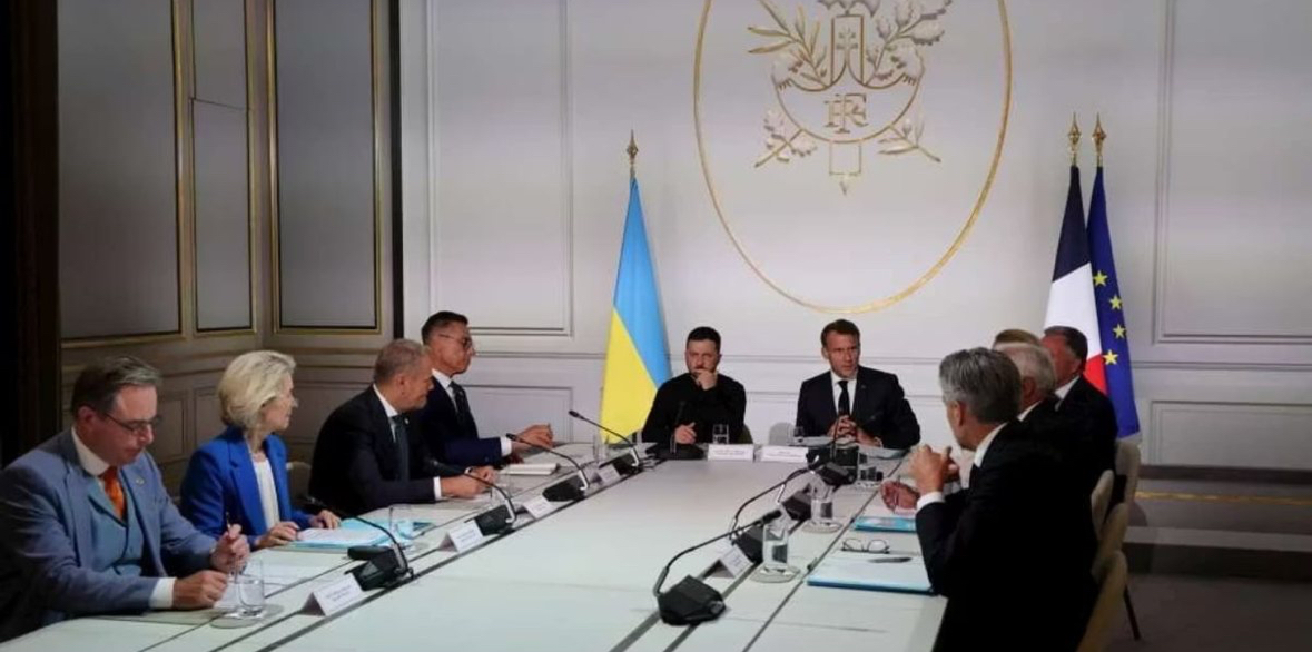 Macron konfirmon garancitë e sigurisë për Ukrainën, 26 shtete të BE-së gati të dërgojnë trupa, Meloni refuzon 