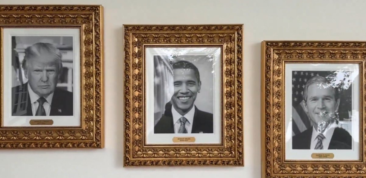 Trump zhduk portretin e Joe Biden nga “Korridori i Presidentëve” në Shtëpinë e Bardhë! Ja me çfarë e zëvendësoi 