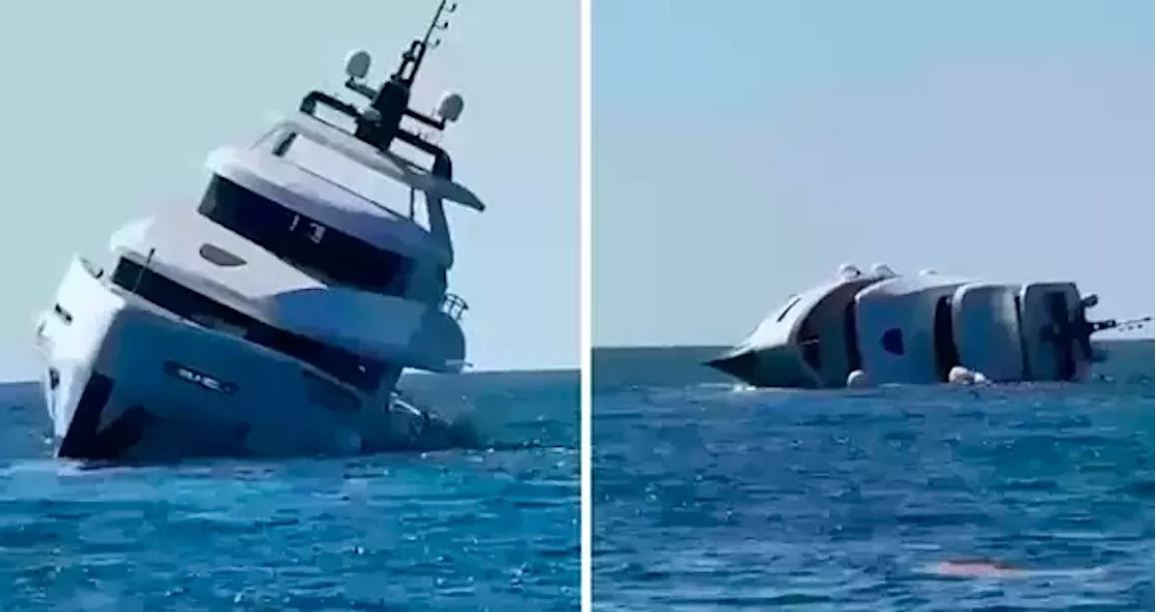 Jahti luksoz përmbyset dhe mbytet vetëm 15 minuta pas daljes në lundrim (VIDEO)