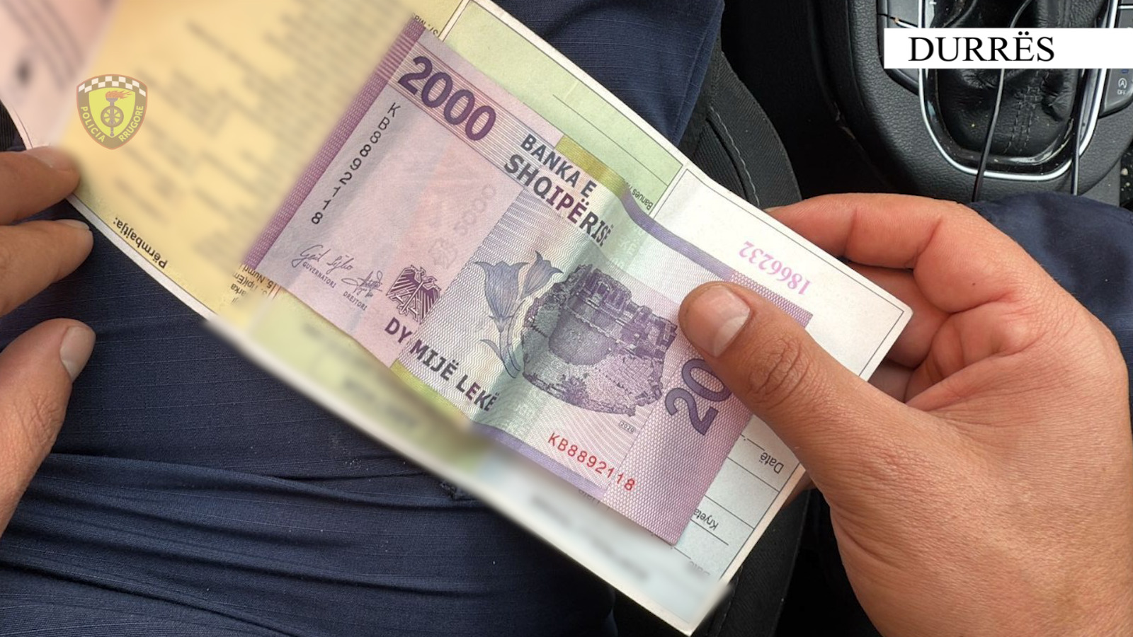 Durrës, procedohet penalisht një drejtues mjeti. Tentoi të korruptonte policët e Rrugores