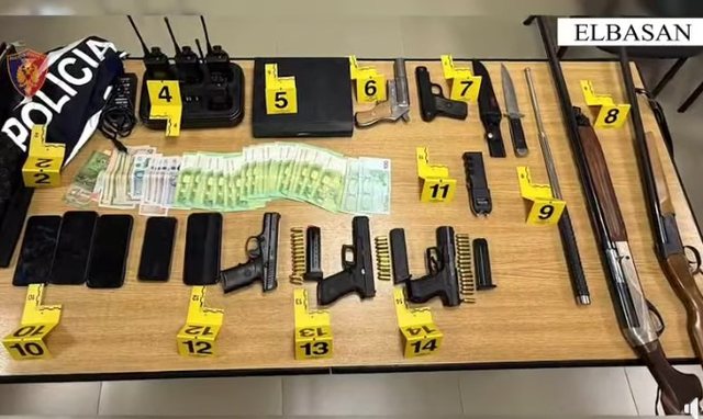 Operacioni &#8216;rrufe&#8217; në Elbasan! Persona me rrezikshmëri të lartë dhe me precedent kriminal penal, policia jep detaje mbi 14 të arrestuarit