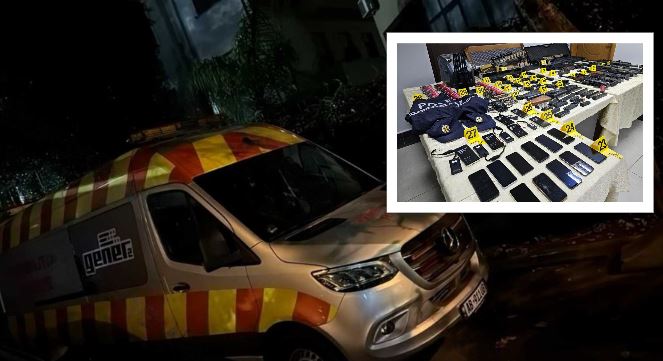 Sniper, municion luftarak dhe uniforma policie. Ja çfarë kishte brenda furgoni i “mirëmbajtjes rrugore” (FOTO)