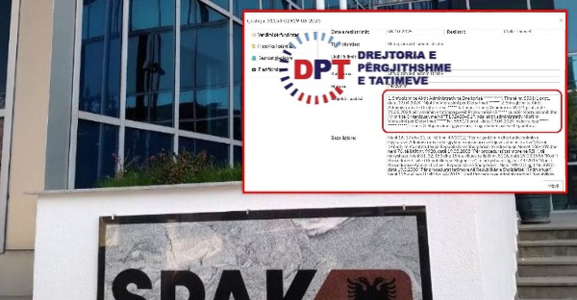 Gjyqi i habitshëm/ Tatimet gjobisin SPAK-un: Nuk ka shlyer detyrimet 