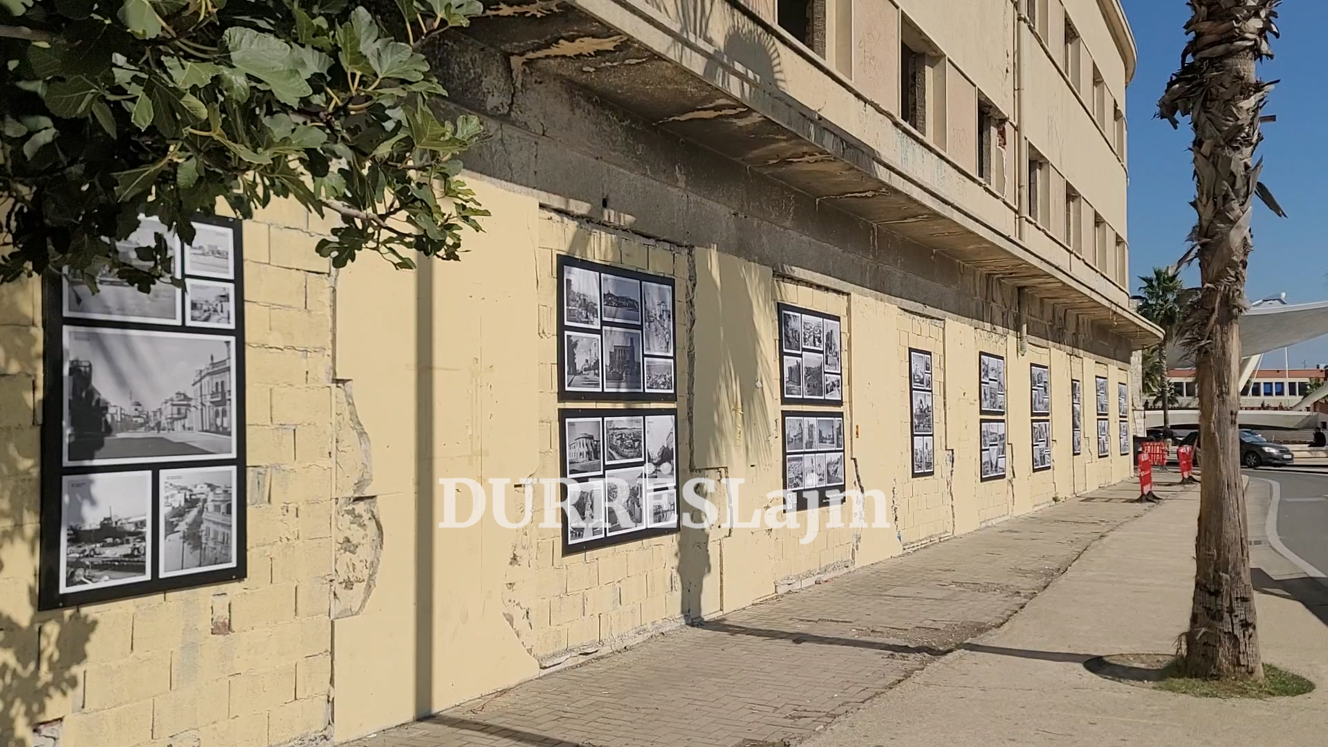 Në ish-hotelin simbol të Durrësit vendoset instalacioni me 122 foto historike bardh e zi (VIDEO)