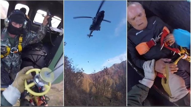 VIDEO/ E pickoi nepërka, Forca Ajrore i vijnë në ndihmë qytetarit