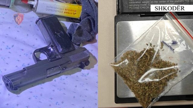 Mbanin me vete armë zjarri dhe kanabis, arrestohen dy persona