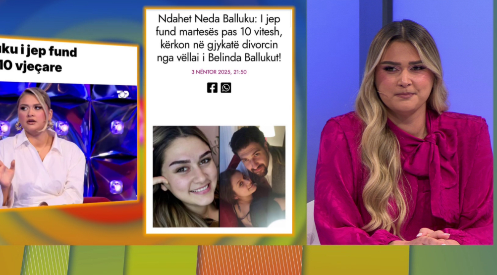 Divorci me bashkëshortin, Neda Balluku thyen heshtjen: Nuk është hera e parë që jemi në këtë situatë, vërtetë…