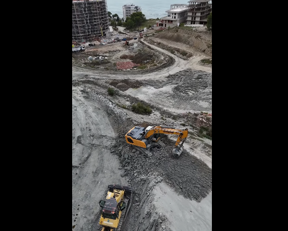 Sako uron mirëmëngjes me videon nga kantieri i ndërtimit të unazës së Durrësit
