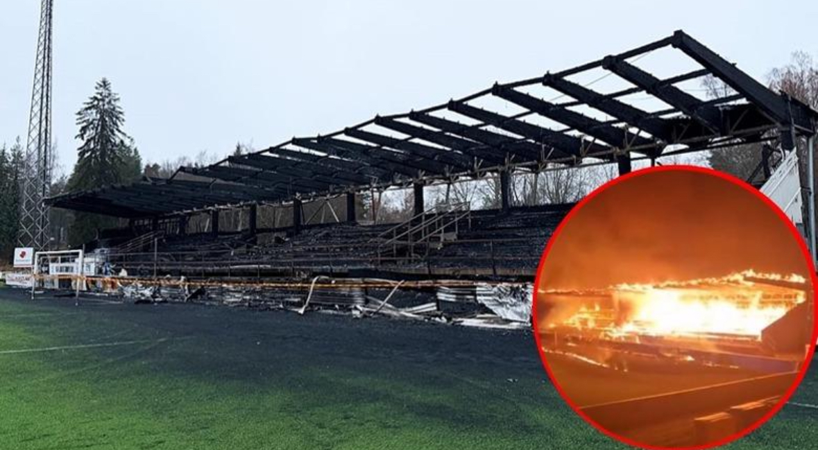 Shkrumbohet tribuna kryesore e impiantit historik në Finlandë, 15-vjeçari i vendos zjarrin stadiumit 