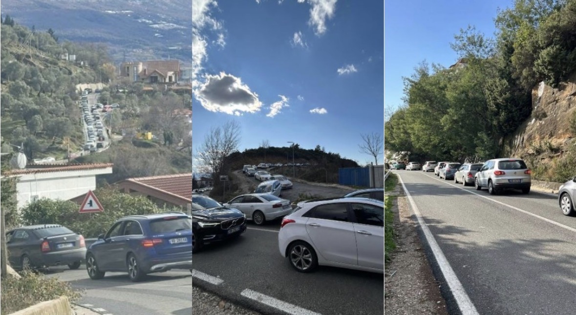 Bllokohet qarkullimi, radhë kilometrike në Dajt për të parë dëborën