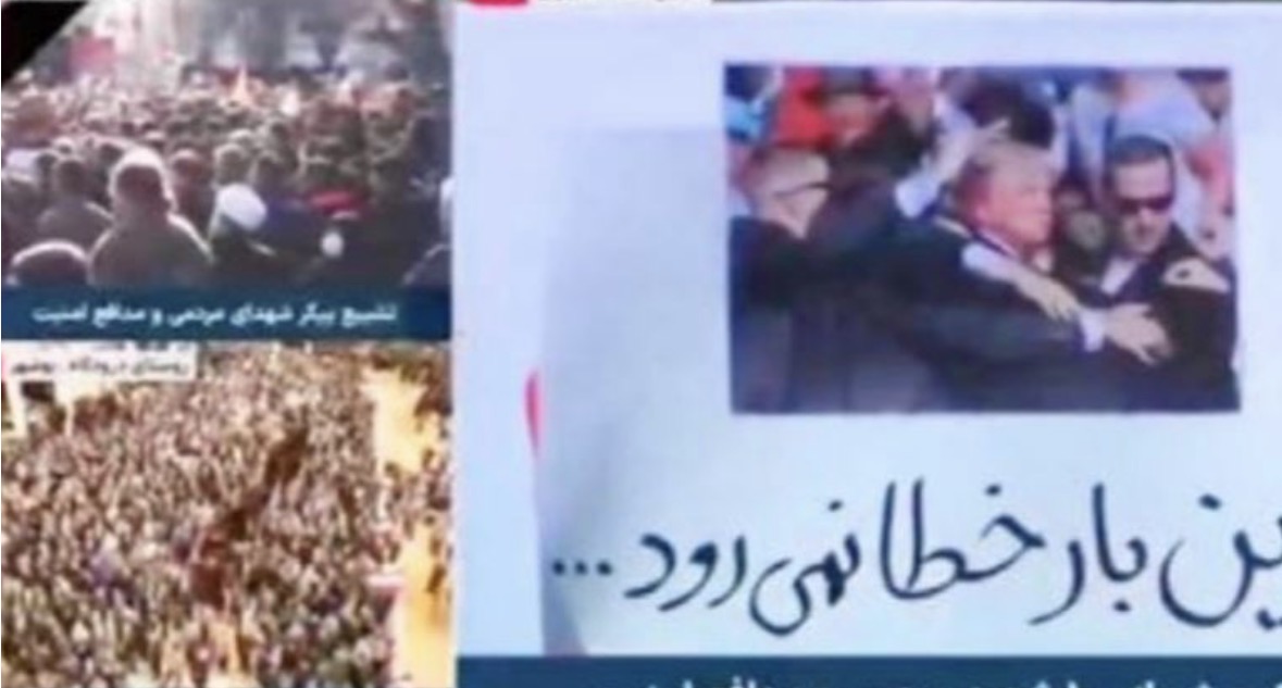 Televizioni shtetëror i Iranit kërcënon Trump, i nxjerr foton e plagosjes: Plumbi nuk do dështojë