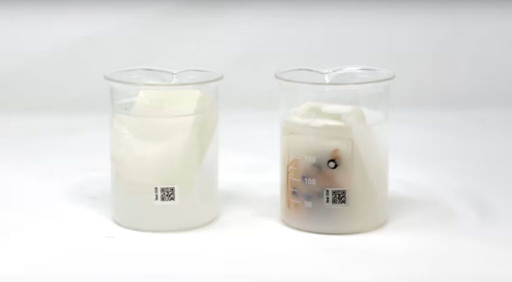 Shpiket materiali që tretet në ujë për 6 orë