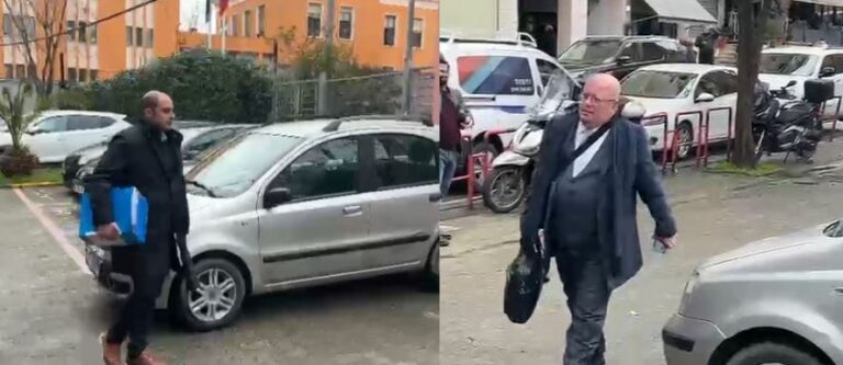 Gjyqi për dosjen ‘Partizani’/ Në dorë me një dosje voluminoze, dy avokatët e Berishës shkojnë në GJKKO