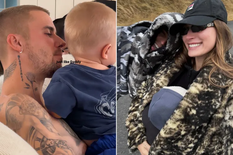 Fotoja e Justin Bieber me të birin bën xhiron e rrjetit