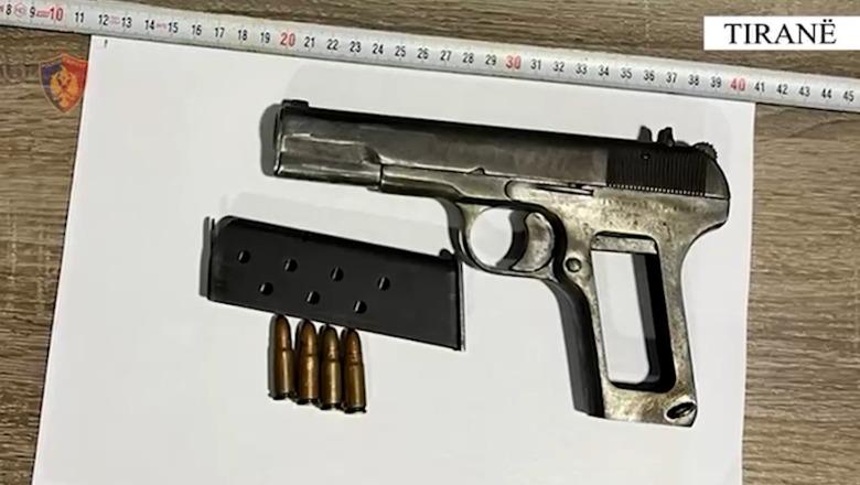 Lëvizte me pistoletë në brez, arrestohet 30-vjeçari në Tiranë