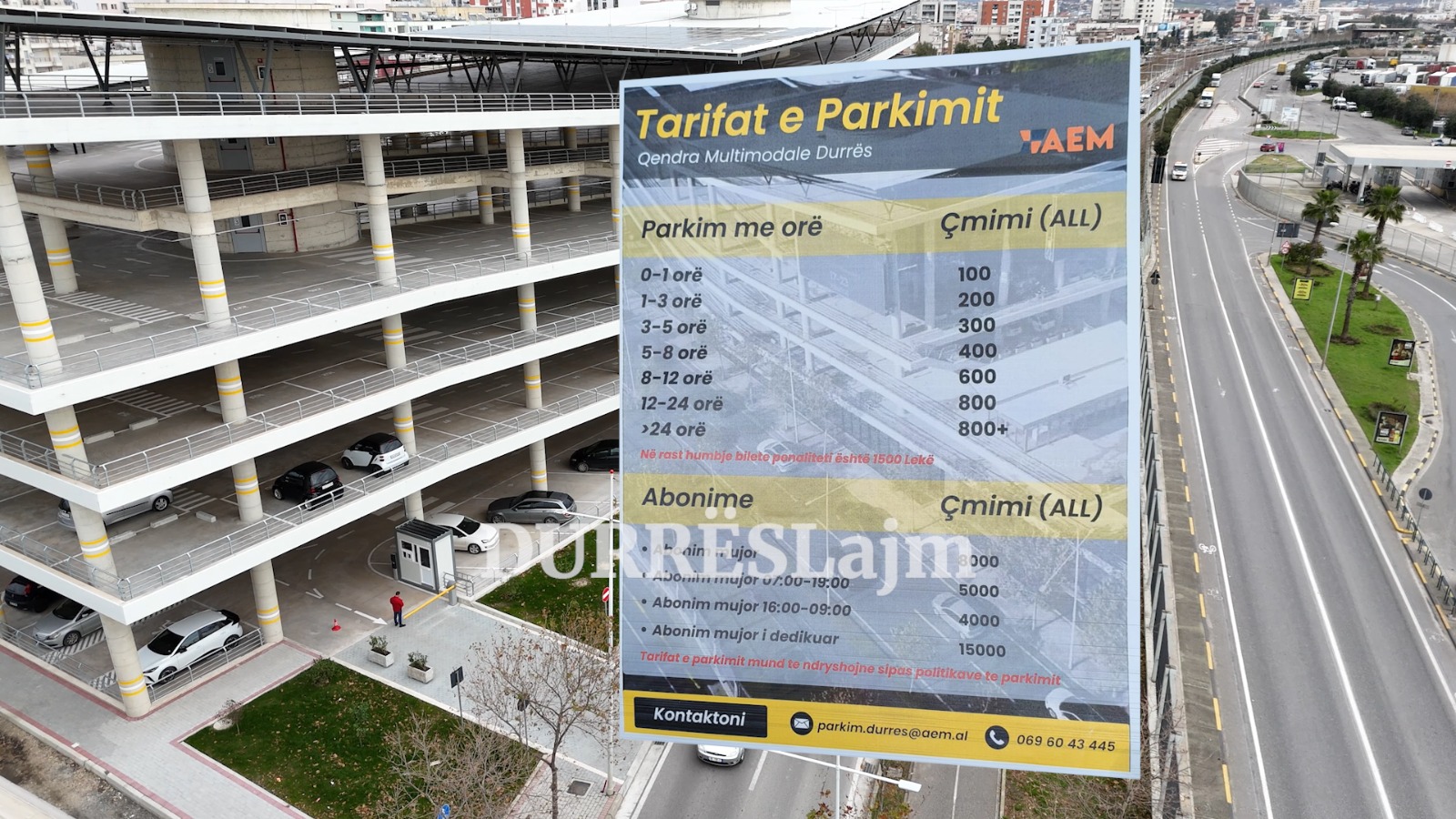 Parkimi me kate në Durrës bëhet me pagesë. Ja tarifat në varësi të orëve të qëndrimit apo abonimit mujor (VIDEO)