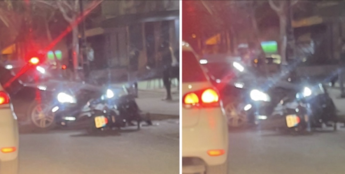 Aksident në Elbasan/ Makina përplas motorin, raportohet për të plagosur 