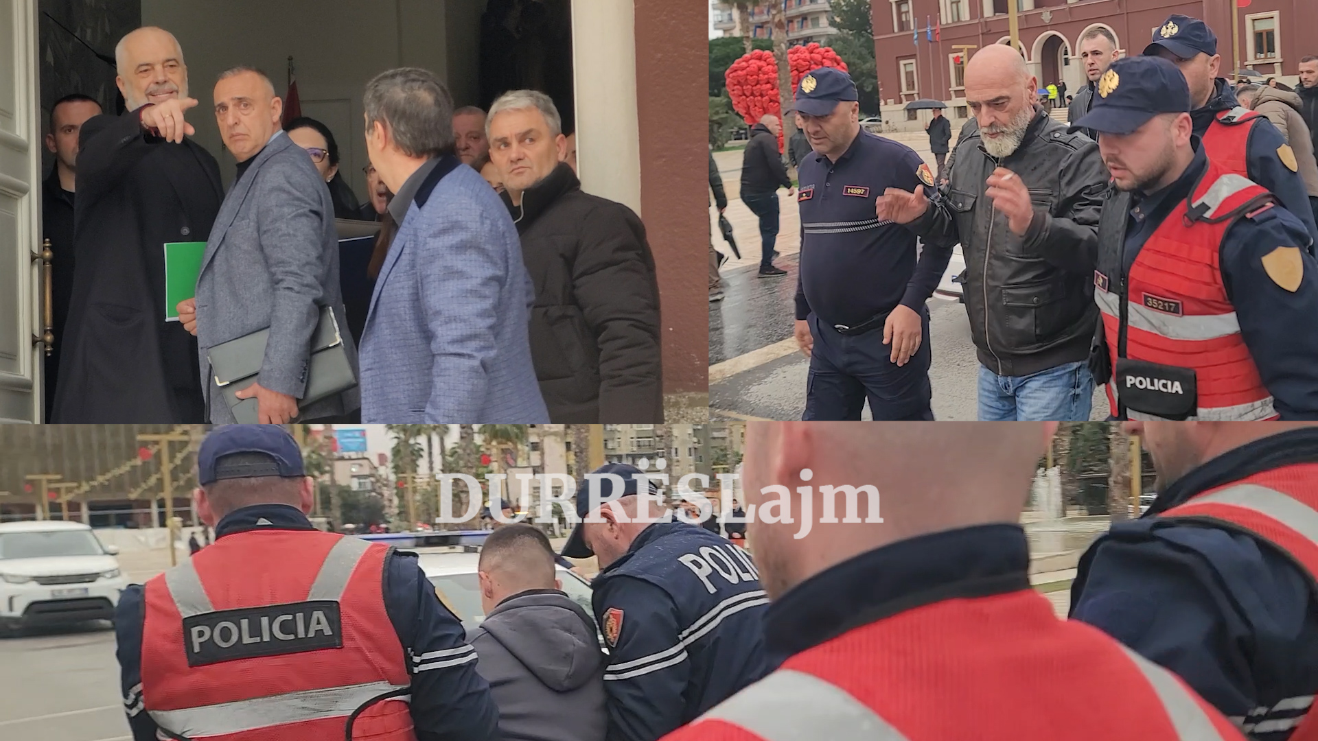 Thirrën “Rama ik” dhe “O hajdut”, Shoqërohen disa protestues në Durrës (VIDEO)